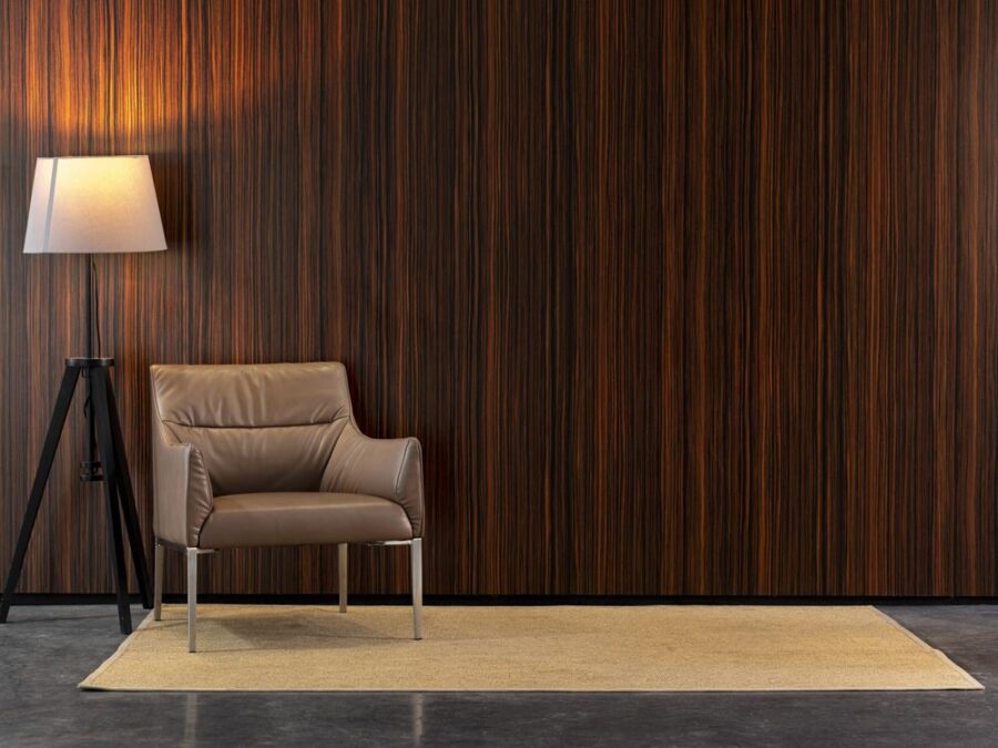 Dark Timber Lounge Wall